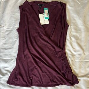 41 HAWTHORN Burgundy Sleeveless Tank Top Blouse Women's Size L NWT